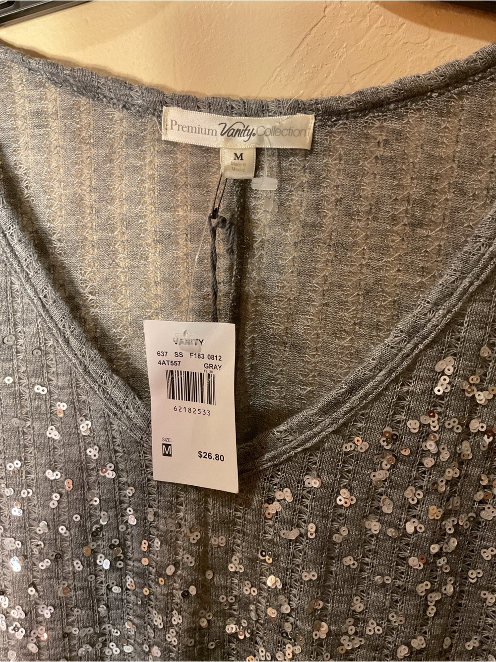 Lady’s gray blouse by Vanity medium - Picture 4 of 4